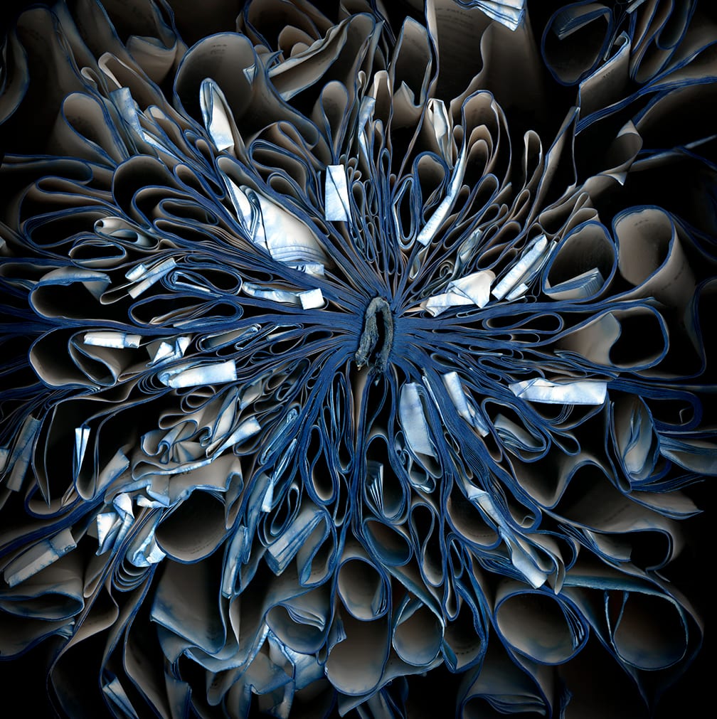 Blue Labyrinth — artwork by Cara Barer.