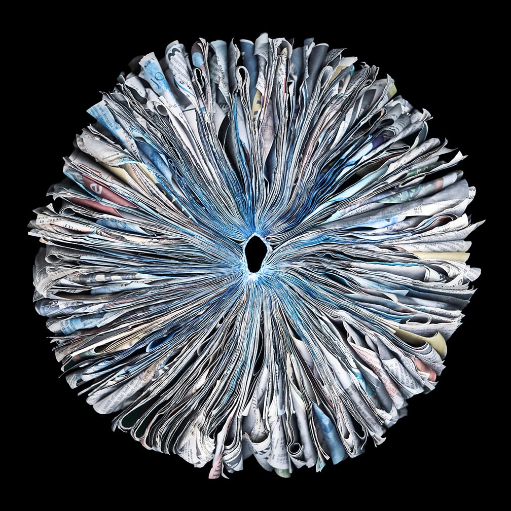 Blue News — artwork by Cara Barer.