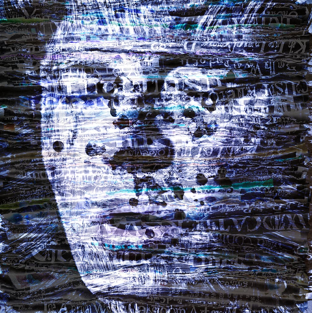 Information Fatigue #3 — artwork by Cara Barer.