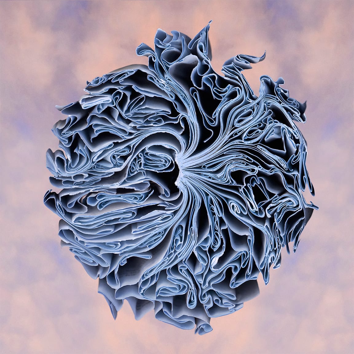 Blue Oval — artwork by Cara Barer.