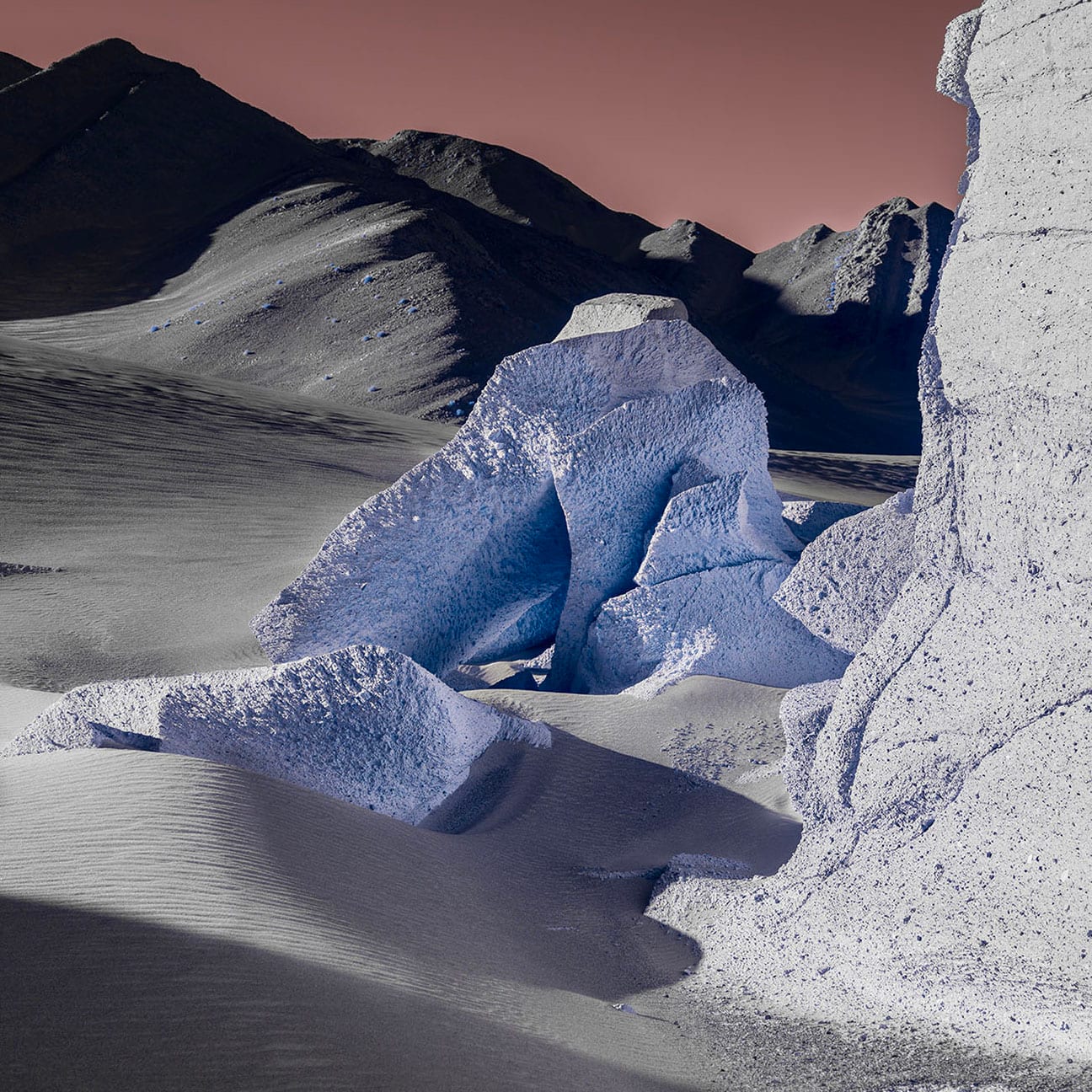 Red Sky Blue Rocks18X — artwork by Cara Barer.